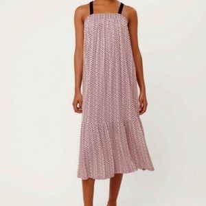 New With Tags LOFT Chevron Print Flowy Boho Maxi Dress, Size Medium.